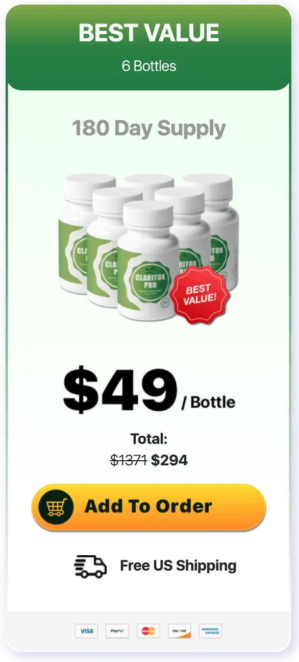 Claritox Pro 6 bottle price